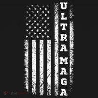Ultra MAGA Conservative US Flag Kids Long Sleeve Shirt thumb 2