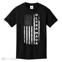 Ultra MAGA Conservative US Flag Kids T-Shirt thumb 0