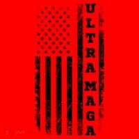 Ultra MAGA Conservative US Flag Santa Hat thumb 1