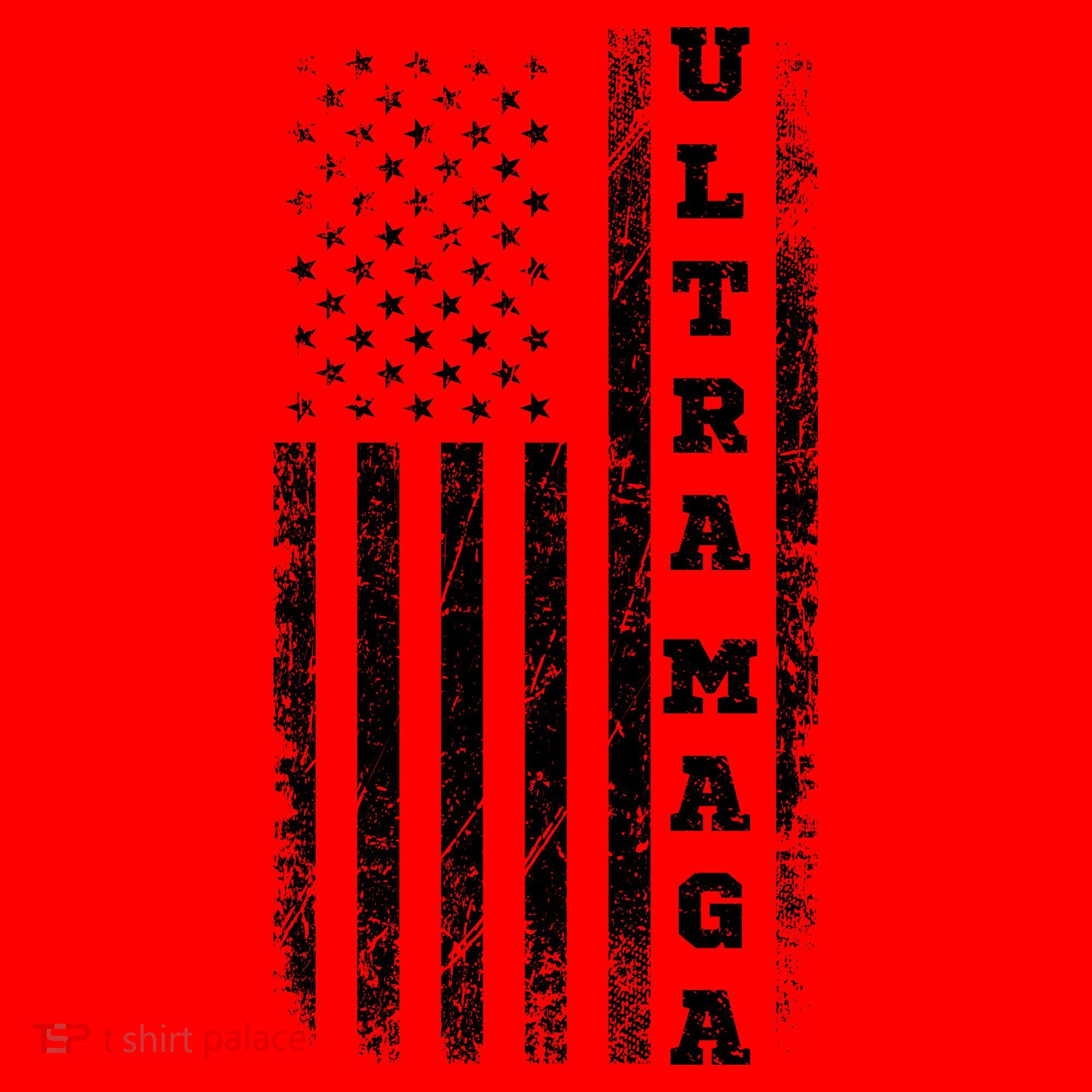 Ultra MAGA Conservative US Flag Santa Hat