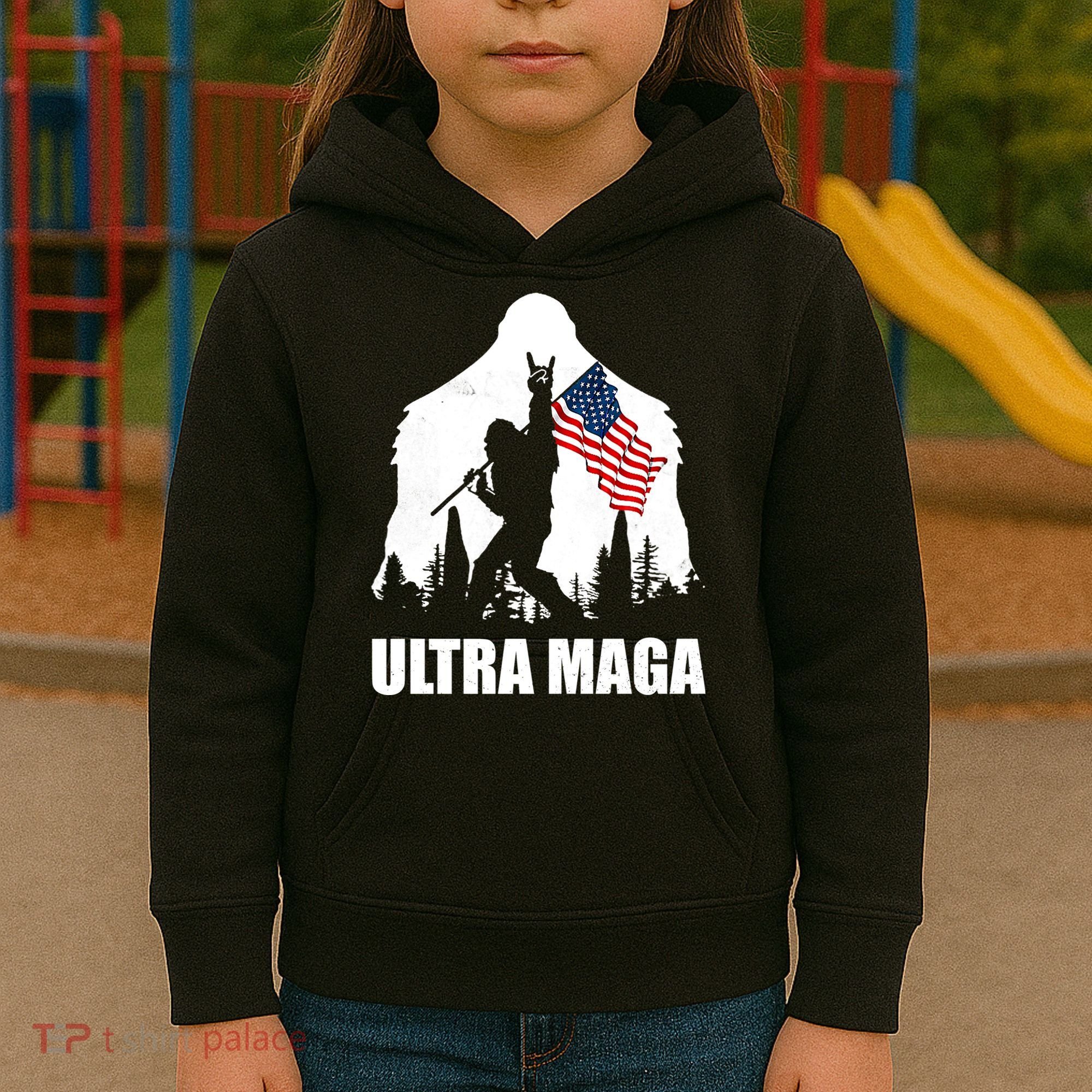 Ultra MAGA Conservative Republican Kids Hoodie