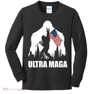 Ultra MAGA Conservative Republican Kids Long Sleeve Shirt