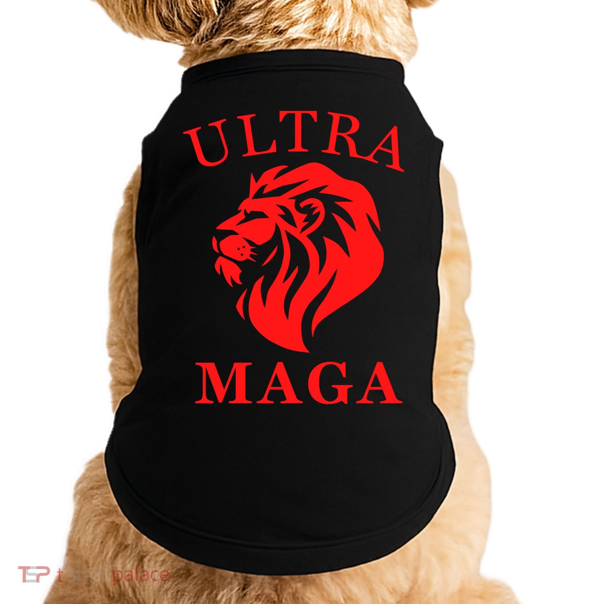 Ultra MAGA Conservative Lion Doggie Tank