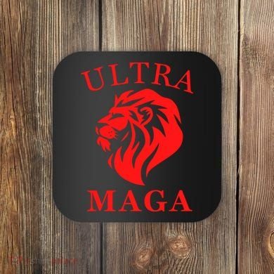 Ultra MAGA Conservative Lion Coaster
