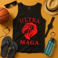 Ultra MAGA Conservative Lion Tank Top thumb 4
