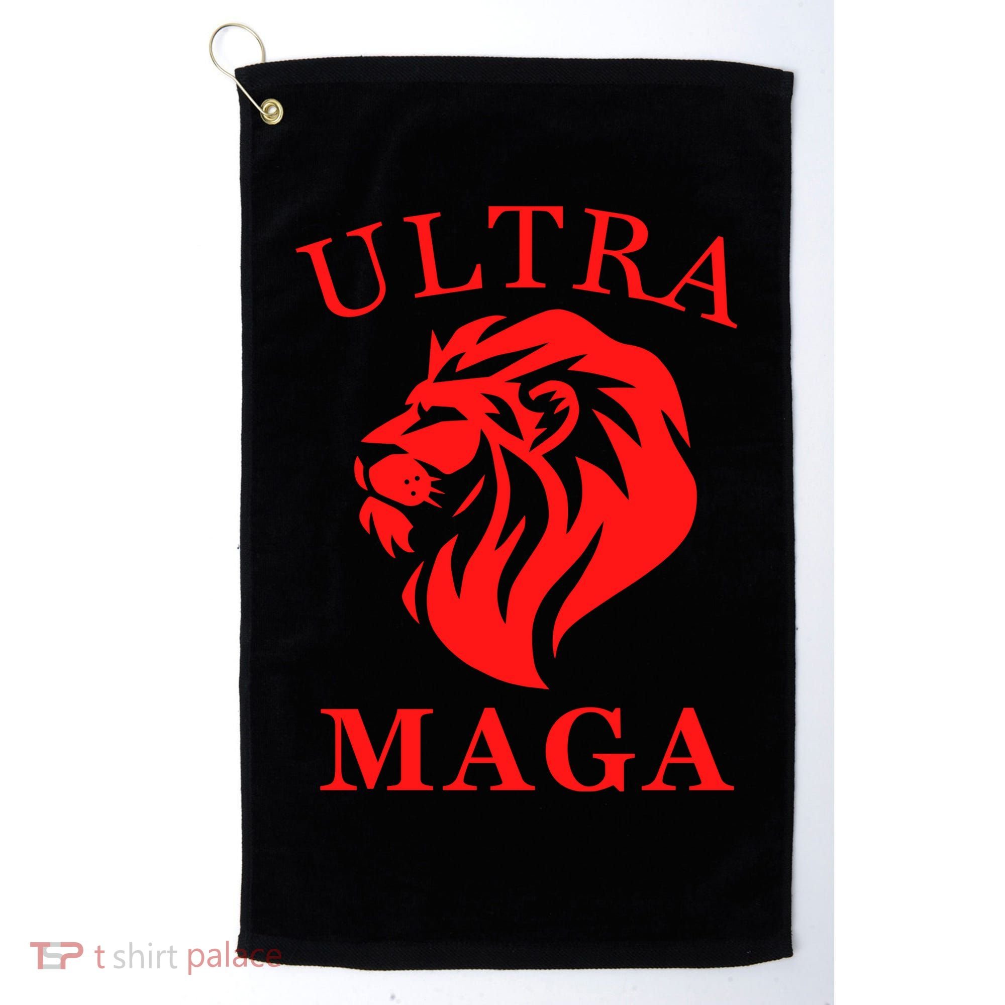 Ultra MAGA Conservative Lion Golf Towel