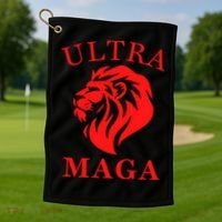 Ultra MAGA Conservative Lion Golf Towel thumb 1