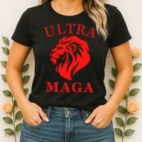 Ultra MAGA Conservative Lion Women's T-Shirt thumb 2