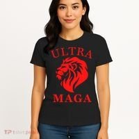 Ultra MAGA Conservative Lion Women's T-Shirt thumb 4