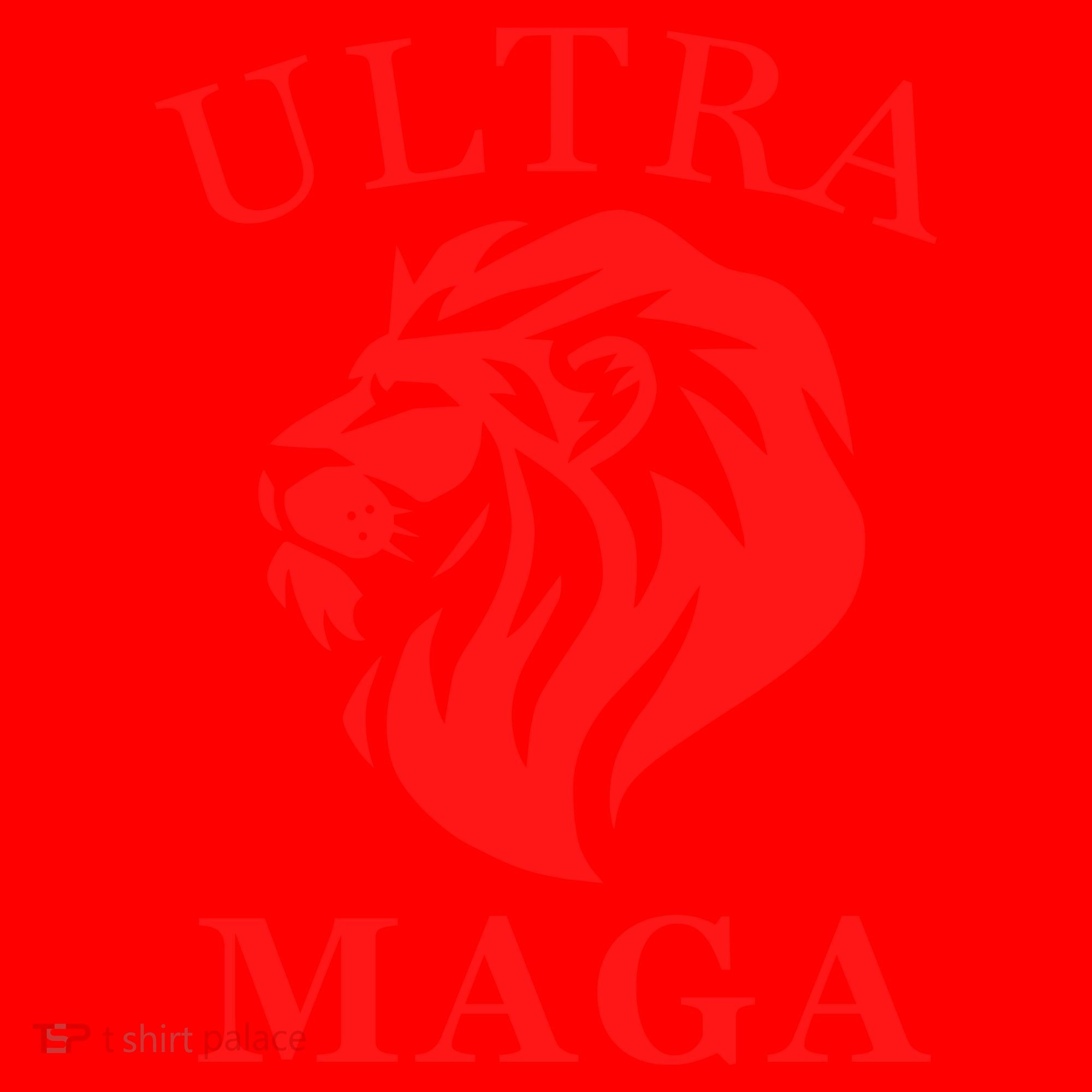 Ultra MAGA Conservative Lion Santa Hat