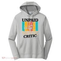Unpaid Movie Critic Performance Fleece Hoodie thumb 0