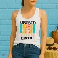Unpaid Movie Critic Women's Tank Top thumb 2