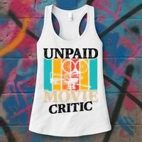 Unpaid Movie Critic Women's Tank Top thumb 3