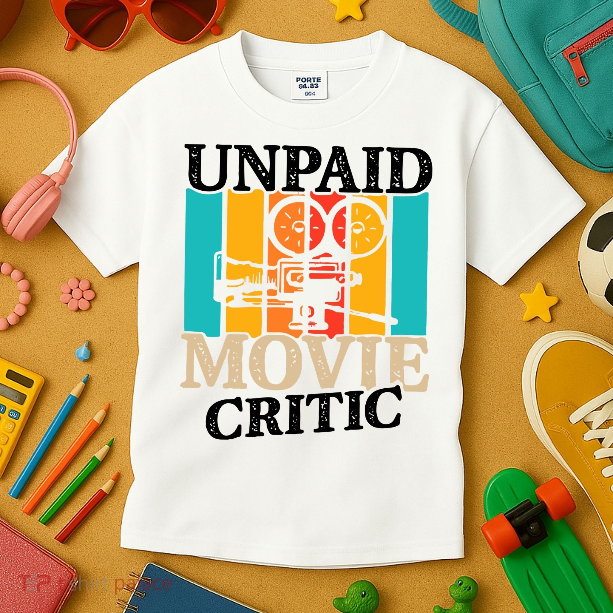 Unpaid Movie Critic Kids T-Shirt