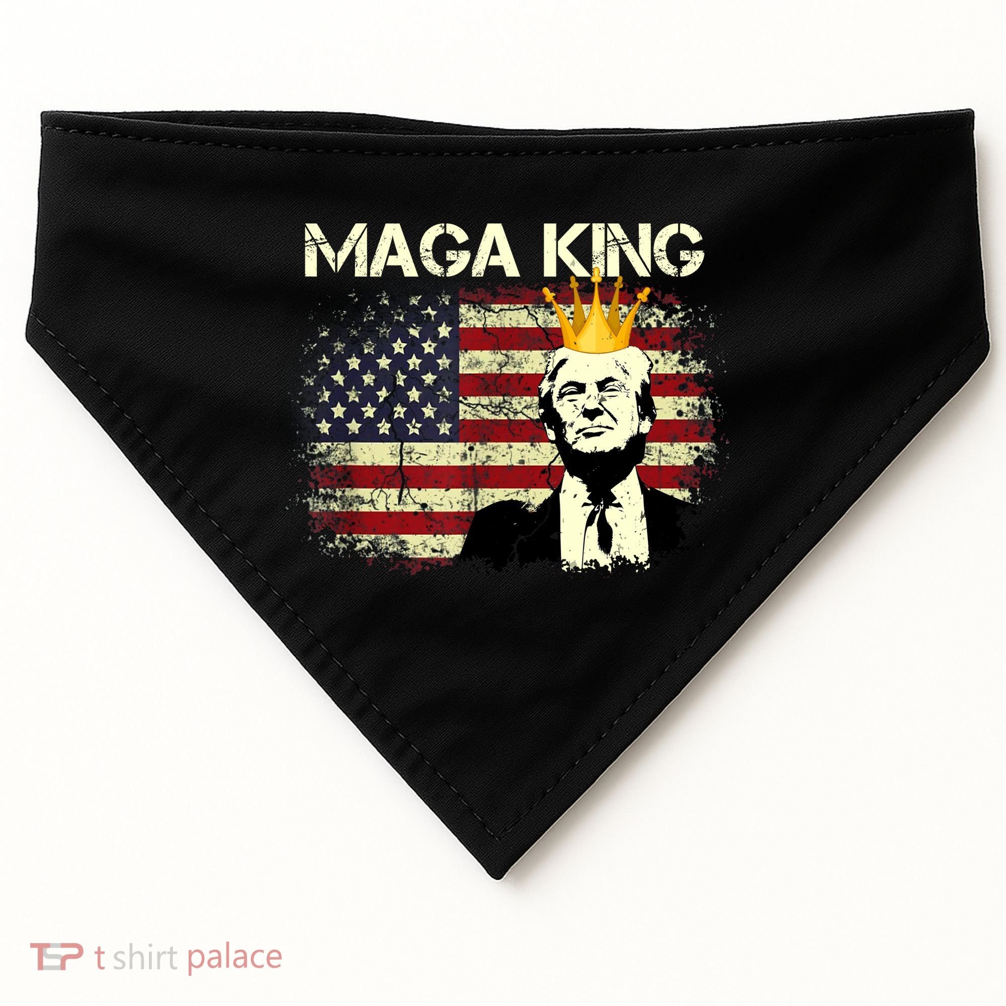 Ultra MAGA Conservative Donald Trump USA-Made Doggie Bandana