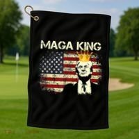 Ultra MAGA Conservative Donald Trump Golf Towel thumb 1