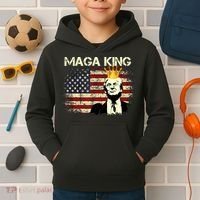 Ultra MAGA Conservative Donald Trump Kids Hoodie thumb 2