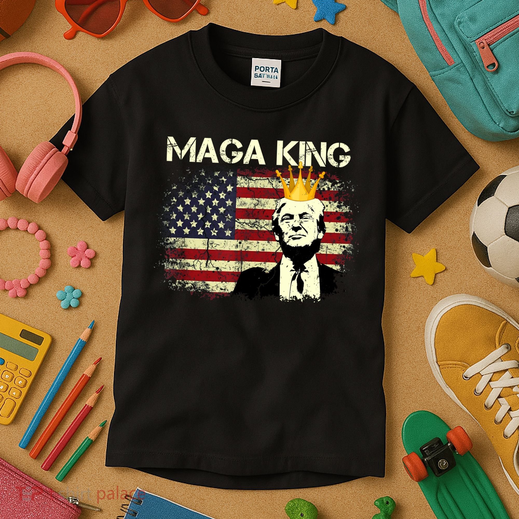 Ultra MAGA Conservative Donald Trump Kids T-Shirt