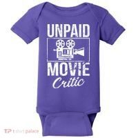 Unpaid Movie Critic Baby Bodysuit thumb 0