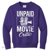 Unpaid Movie Critic Kids Sweatshirt thumb 0