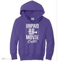 Unpaid Movie Critic Kids Hoodie thumb 0