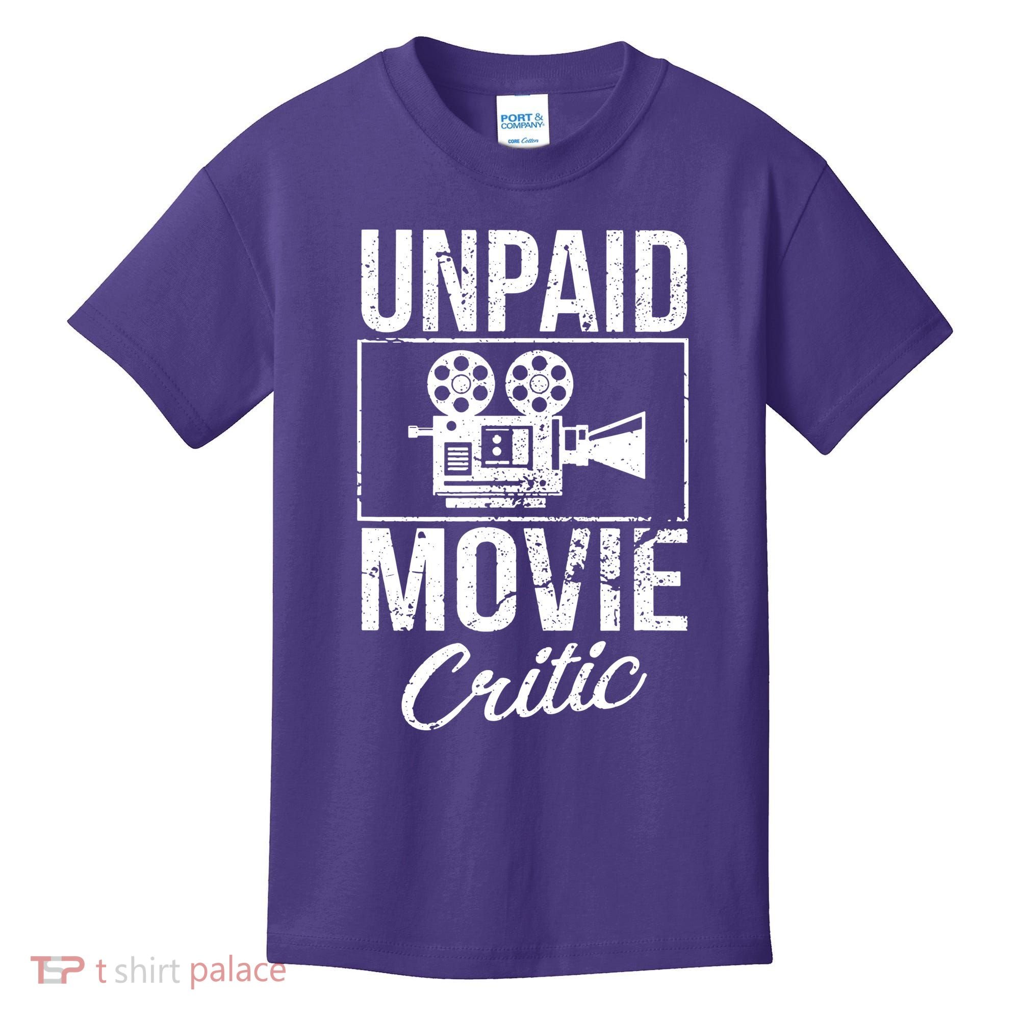 Unpaid Movie Critic Kids T-Shirt