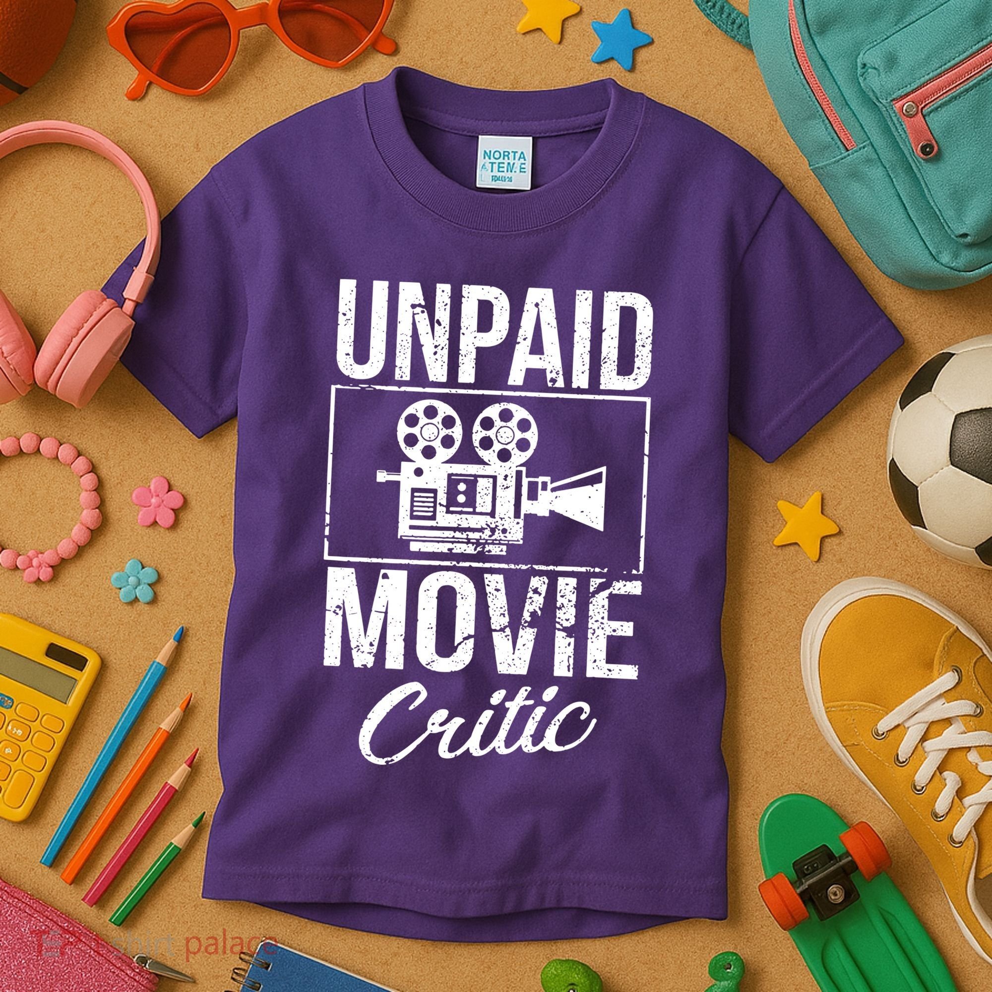 Unpaid Movie Critic Kids T-Shirt