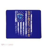 Uss Midway Cvafunny Gift41 Aircraft Carrier Veteran Flag Veterans Day Gift Mousepad thumb 0