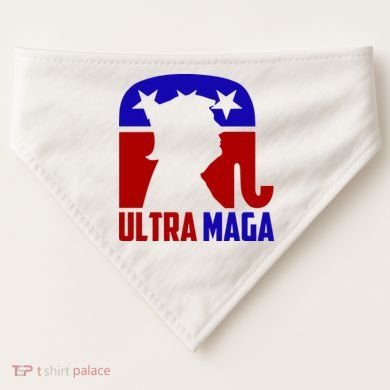 Ultra MAGA Conservative Donald Trump USA-Made Doggie Bandana