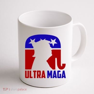 Ultra MAGA Conservative Donald Trump Coffee Mug back