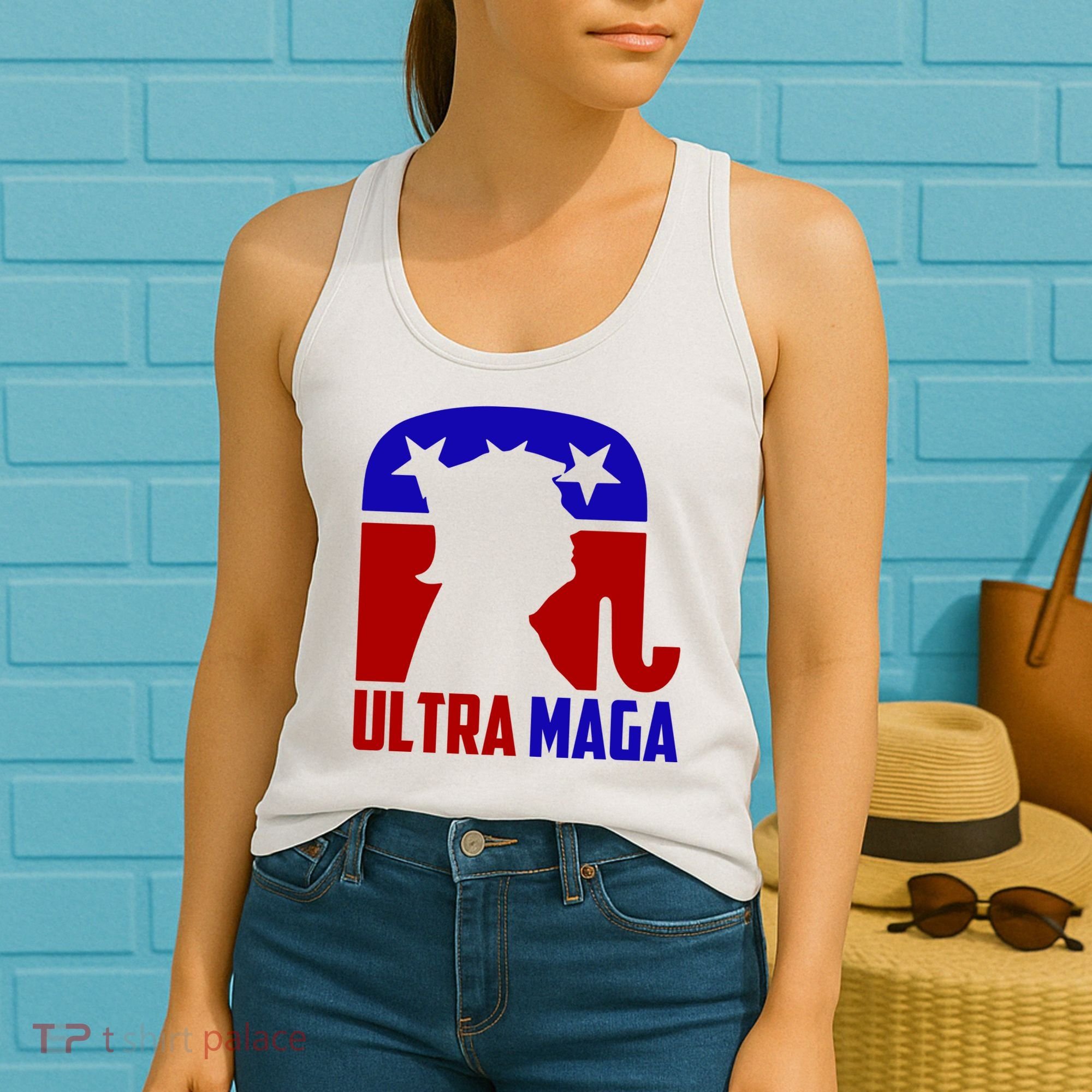 Ultra MAGA Conservative Donald Trump Women's Tank Top