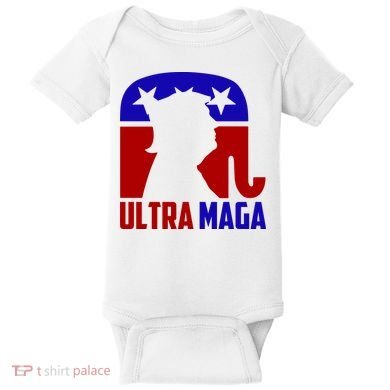 Ultra MAGA Conservative Donald Trump Baby Bodysuit