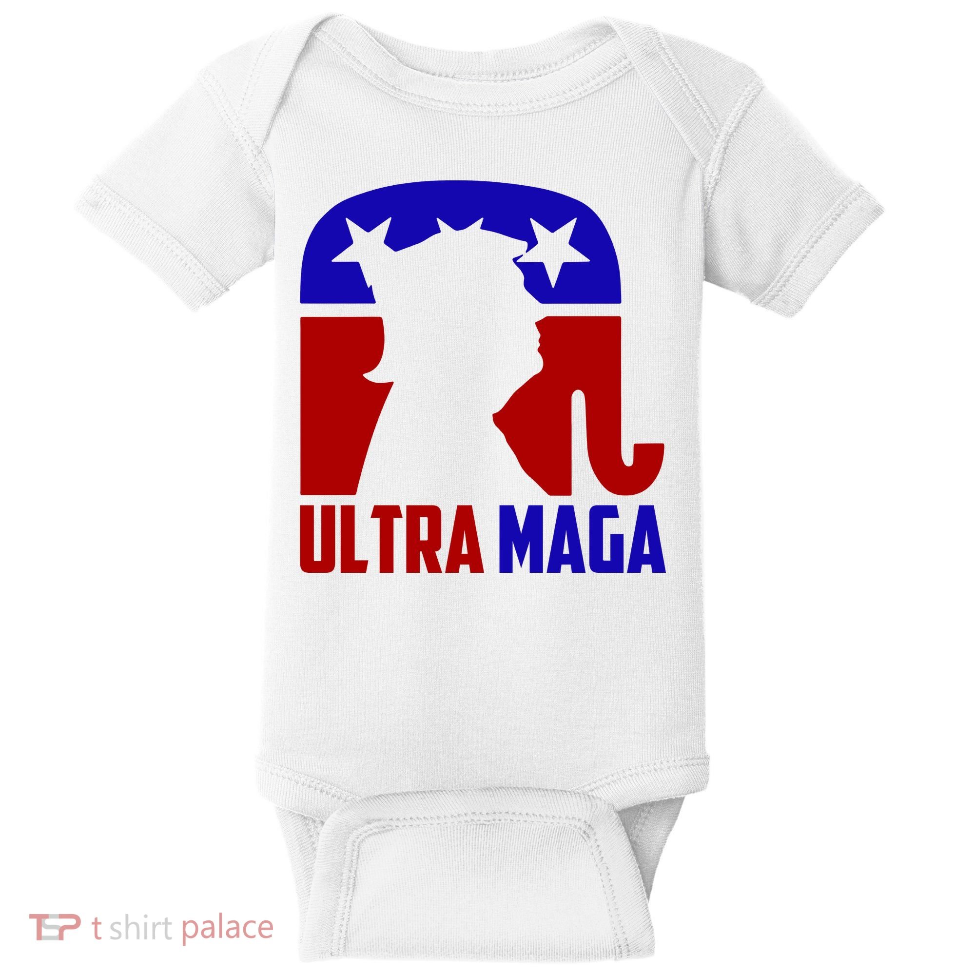Ultra MAGA Conservative Donald Trump Baby Bodysuit