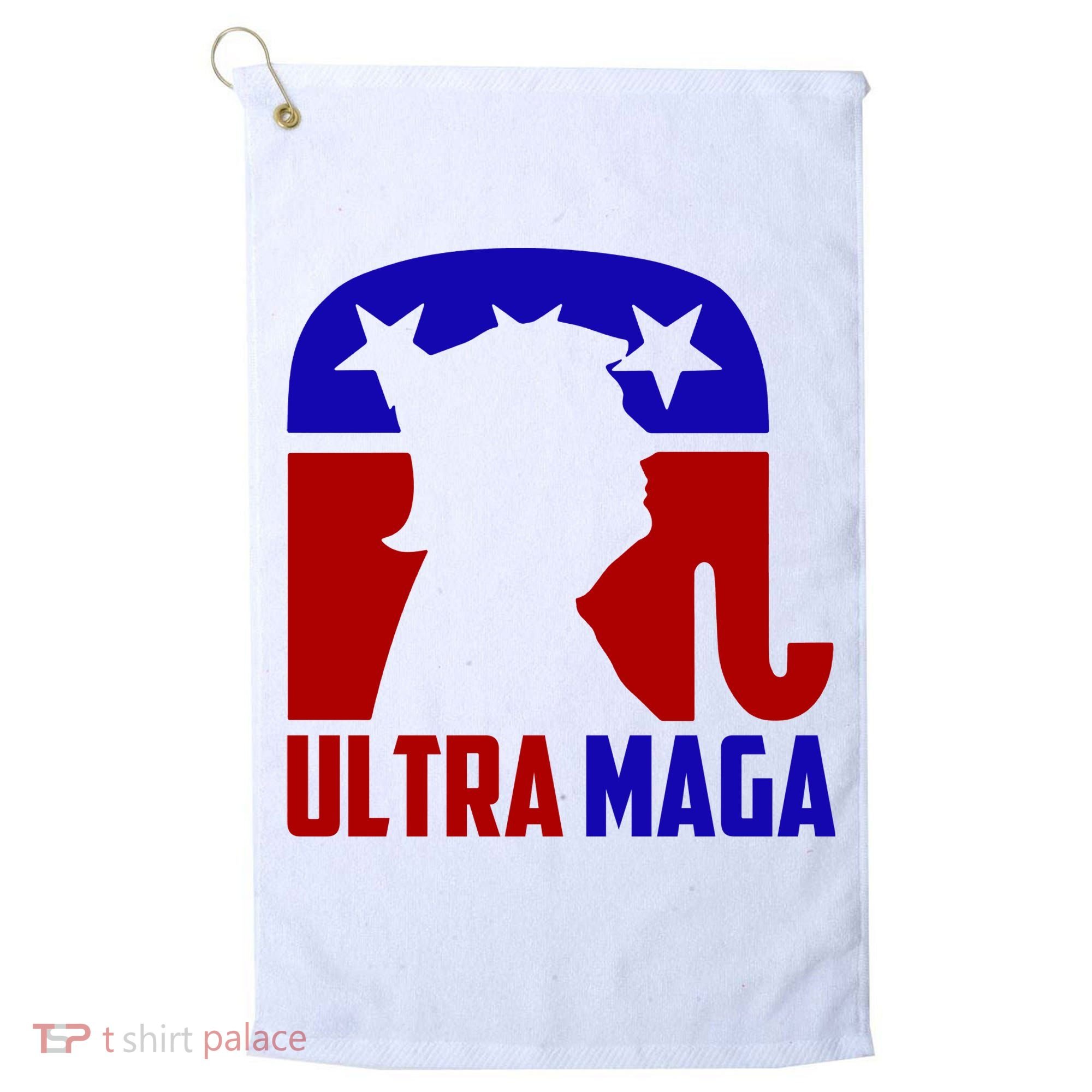 Ultra MAGA Conservative Donald Trump Golf Towel