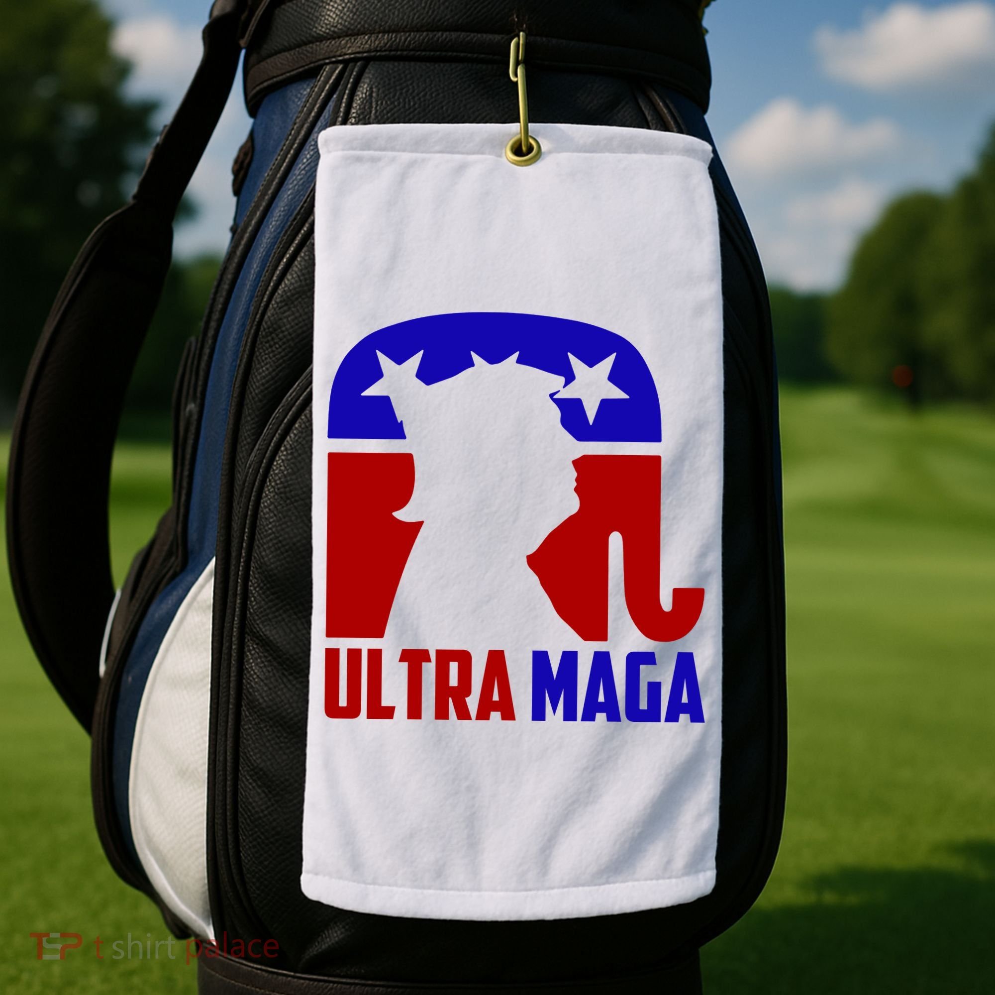 Ultra MAGA Conservative Donald Trump Golf Towel