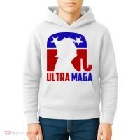 Ultra MAGA Conservative Donald Trump Kids Hoodie thumb 4