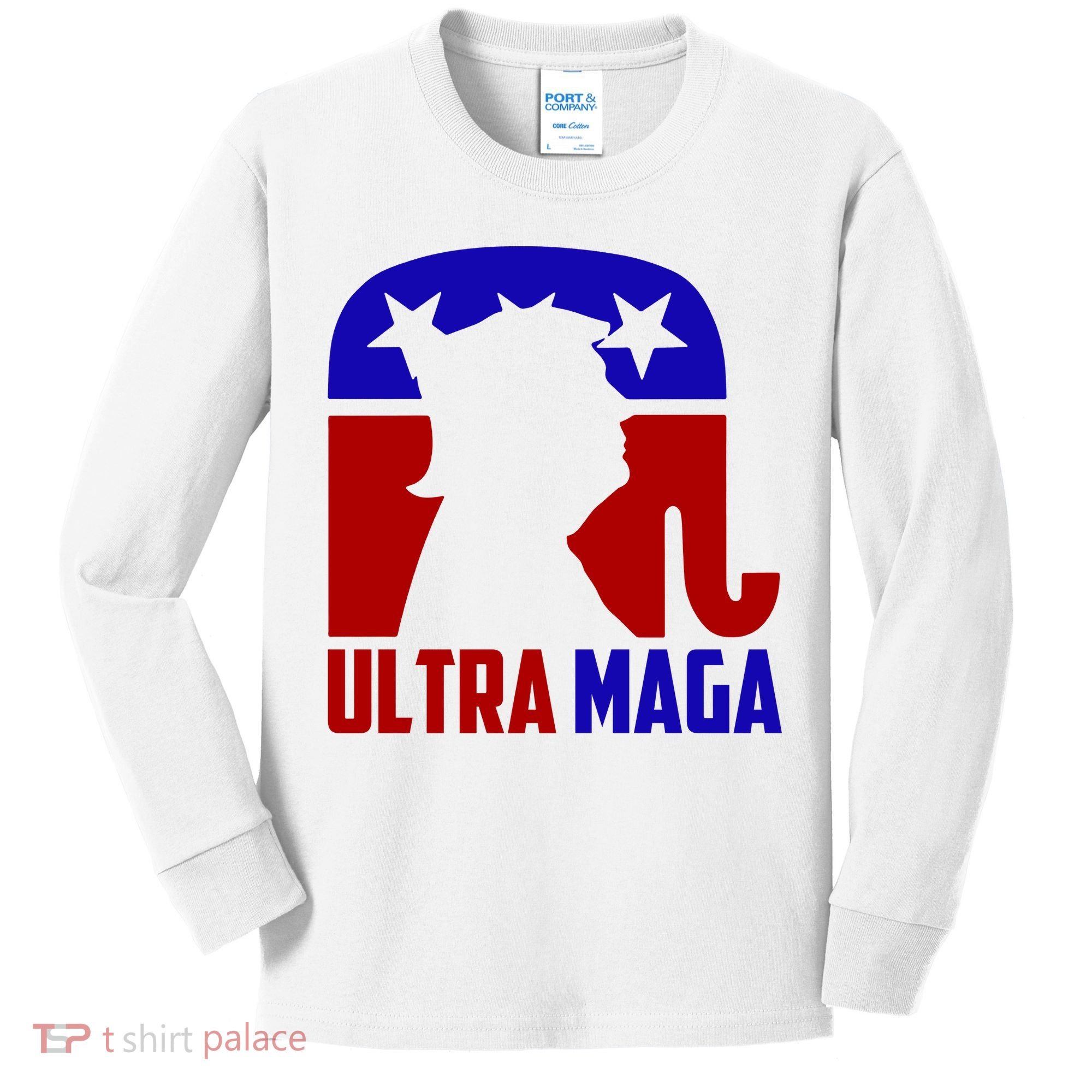 Ultra MAGA Conservative Donald Trump Kids Long Sleeve Shirt