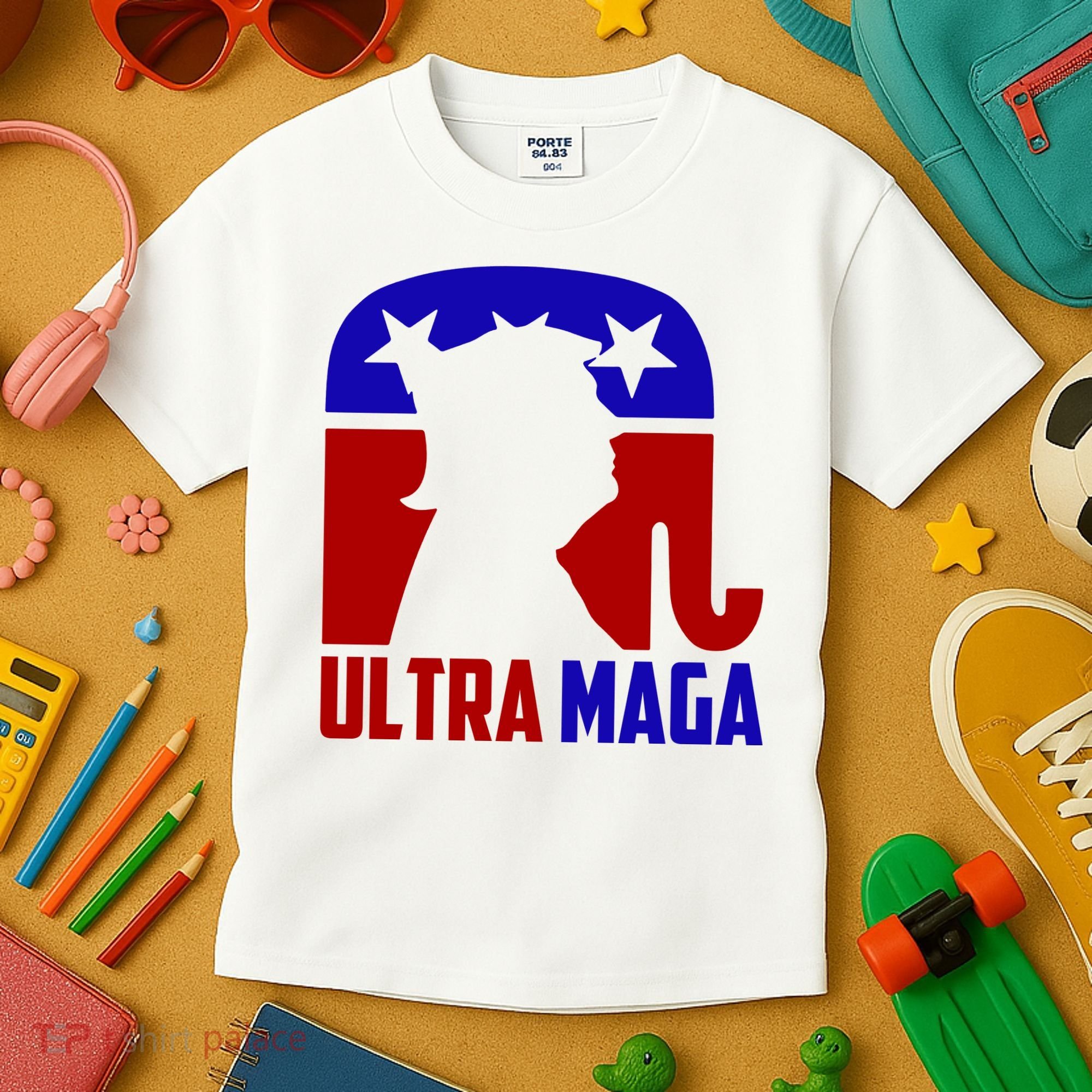Ultra MAGA Conservative Donald Trump Kids T-Shirt