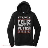 Ugly Mexican Christmas Sweater Feliz Navidad Putos Funny Women's Hoodie thumb 0