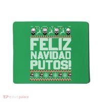 Ugly Mexican Christmas Sweater Feliz Navidad Putos Funny Mousepad thumb 0