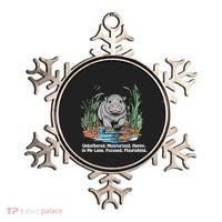 Unbothered Moo Deng Bouncy Pig Meme Cute Baby Hippo Viral Ornament thumb 0