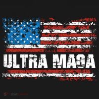 Ultra MAGA Distressed United States Of America USA Flag Women's Hoodie thumb 2