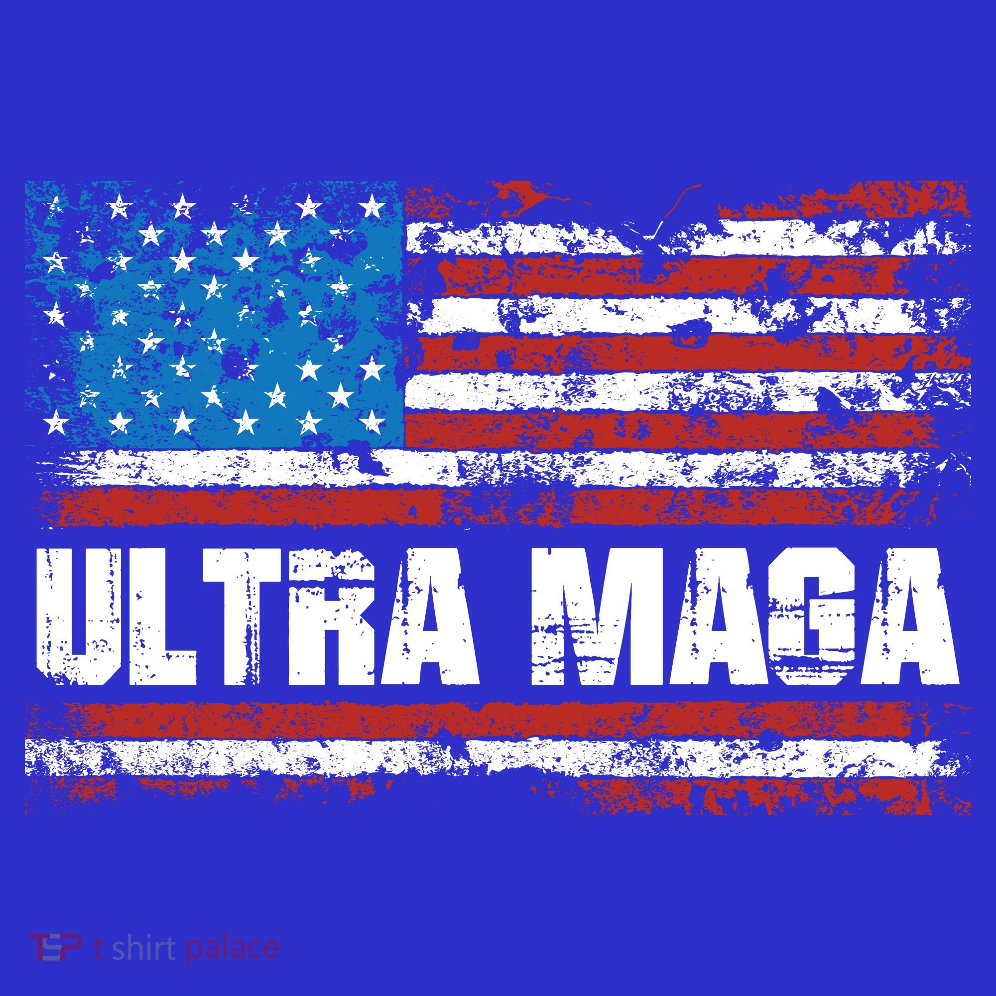 Ultra MAGA Distressed United States Of America USA Flag Women's Tank Top