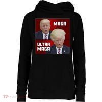 Ultra Maga Donald J Trump Ultra Maga Womens Funnel Neck Pullover Hood thumb 0