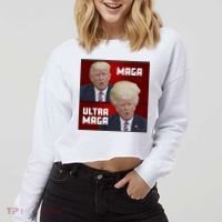 Ultra Maga Donald J Trump Ultra Maga Cropped Pullover Crew thumb 2