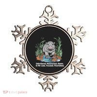 Unbothered Moo Deng Bouncy Pig Meme Cute Baby Hippo Viral Ornament thumb 0