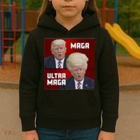 Ultra Maga Donald J Trump Ultra Maga 1 Kids Hoodie thumb 3