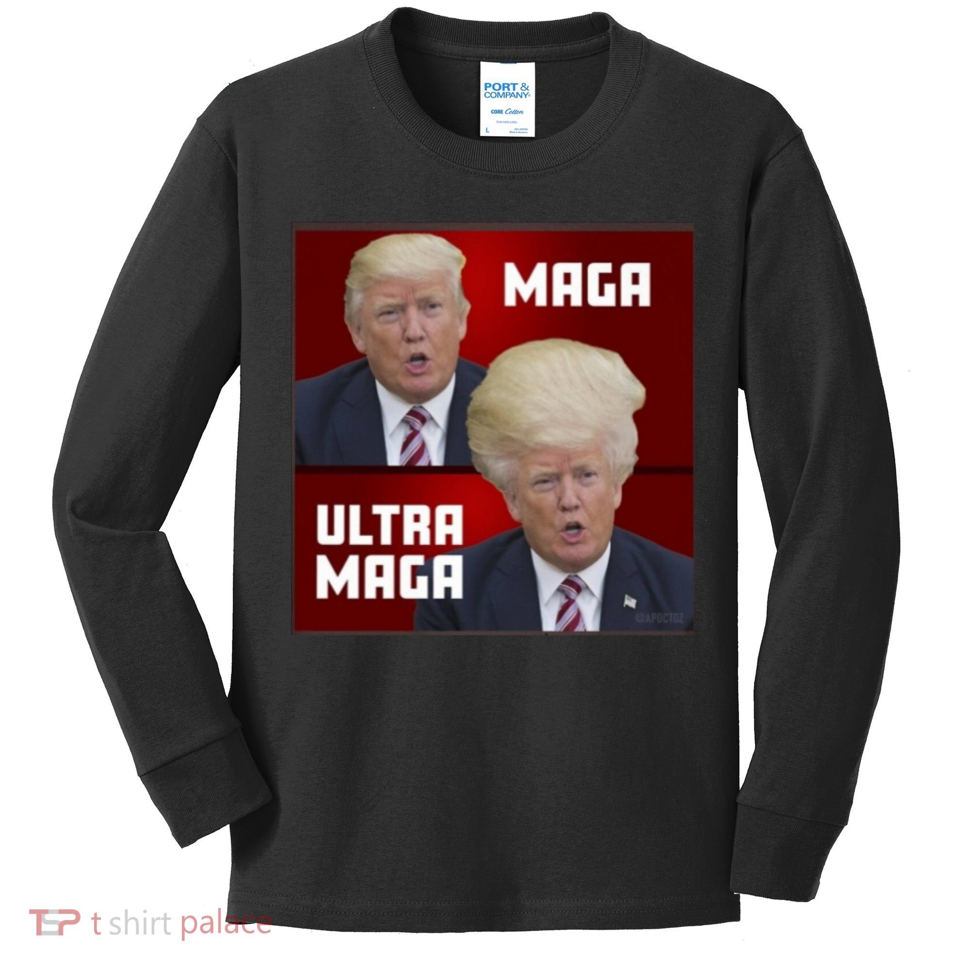 Ultra Maga Donald J Trump Ultra Maga 1 Kids Long Sleeve Shirt