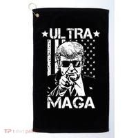 Ultra Maga Donald Trump USA Flag Golf Towel thumb 0