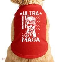 Ultra Maga Donald Trump USA Flag Doggie Tank thumb 0